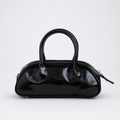 Mini bolso baguette TATIANA negro con doble asa - CALÉA